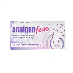 Farmacias YZA Analgen Fem 220Mg/300Mg/25Mg 12 Tabs oferta