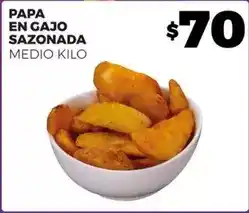 Merco Papa en gajo sazonada oferta