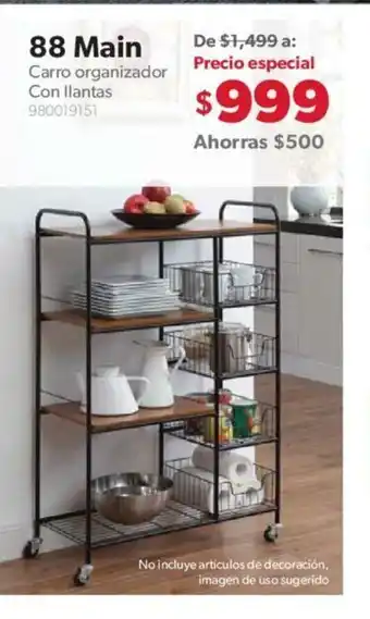 Sam's Club 88 Main Carro Organizador Con llantas 980019151 oferta