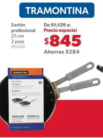 Sarten Profesional 25cm 2 pzas