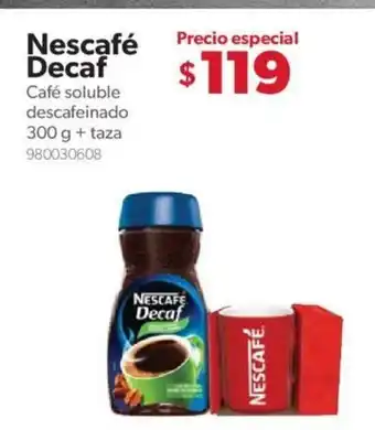 Sam's Club Nescafe Decaf Cafe Soluble Descafeinado 300g + Taza oferta