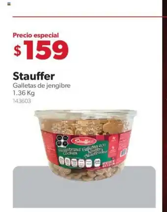 Sam's Club Stauffer Galletas de Jengibre 1.36 kg oferta