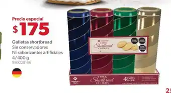 Sam's Club Galletas Shortbread Sin Conservadores Ni Saborizantes Artificiales 4/400g oferta