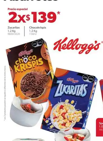 Sam's Club Zucaritas 1.2kg / Chocokrispis 1.2kg oferta