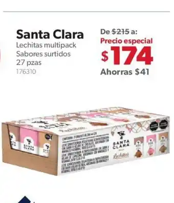 Sam's Club Santa Clara Lechitas Multipack Sabores Surtidos 27 pzas oferta