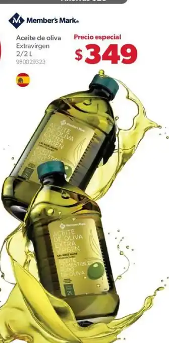 Sam's Club Member's Mark Aceite de Oliva Extravirgen 2/2L oferta