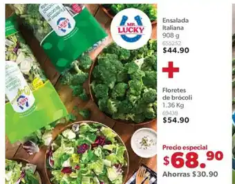 Ensalada Italiana 908g + Floretes de Brocoli 1.36kg