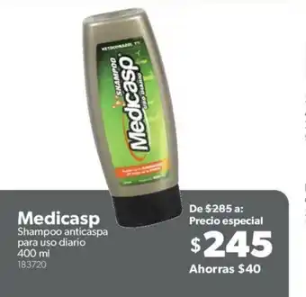 Sam's Club Medicasp Shampoo Anticaspa para uso Diario 400ml oferta