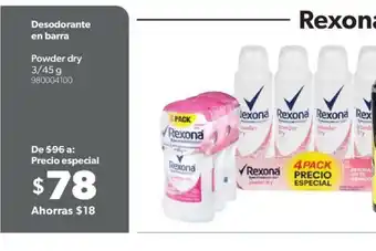 Sam's Club Desodorante en Barra Power Dry 3/45g oferta