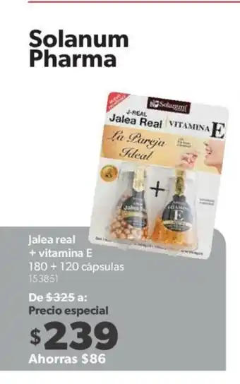 Jalea Real + Vitamina E 180+120 Capsulas