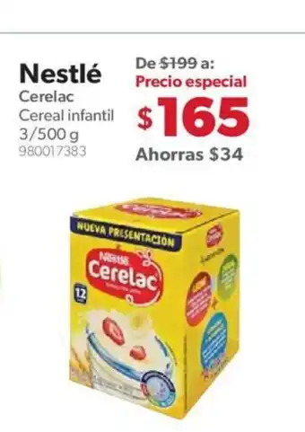 Sam's Club Nestle Cerelac Cereal Infantil 3/500g oferta