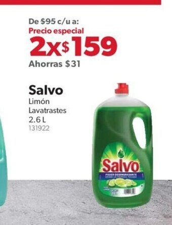 Salvo Limon Lavatrastes 2.6L