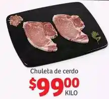 Soriana Híper Chuleta de cerdo oferta