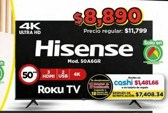 Bodega Aurrerá Smart tv hisense oferta