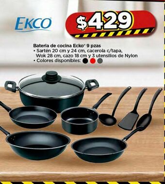 Bodega Aurrerá Batería de cocina ekco oferta