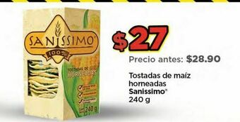 Bodega Aurrerá Tostadas sanissimo oferta