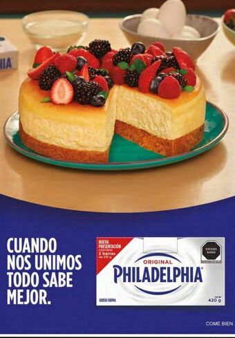 Bodega Aurrerá Queso cremoso philadelphia oferta
