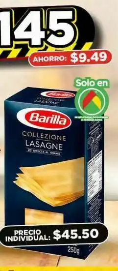 Bodega Aurrerá Lasaña barilla oferta
