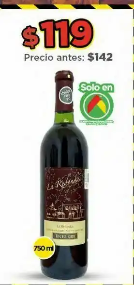 Bodega Aurrerá Vino la redonda oferta