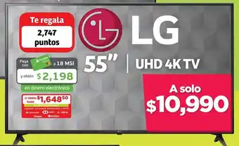 Soriana Mercado LG 55" UHD 4K TV oferta