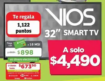Soriana Mercado Vios 32" Smart TV oferta