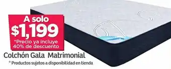 Soriana Mercado Colchón Gala Matrimonial oferta