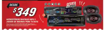 Autoestereos Digitales MP3 Y Juegos de Bocinas Para TU Auto