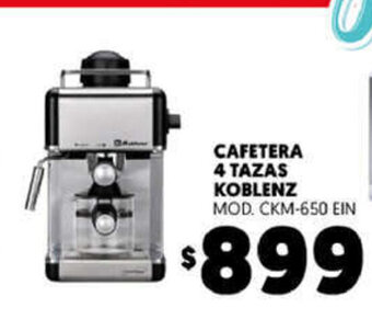 Cafetera 4 Tazas Koblenz