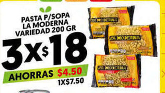 Merco Pasta P/Sopa La Moderna Variedad 200 Gr oferta