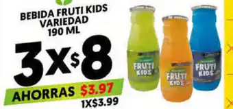 Merco Bebida Fruti Kids Variedad 190ml oferta