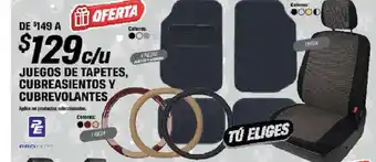 Juegos de Tapetes, Cubreasientos Y Cubrevolantes