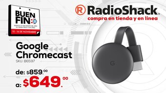RadioShack Google Chromecast oferta