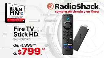 RadioShack Fire TV Stick HD oferta