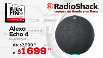 RadioShack Alexa Echo 4 oferta
