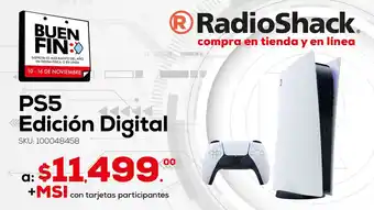 RadioShack PS5 Edicion Digital oferta