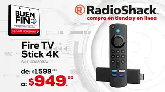 RadioShack Fire TV Stick 4K oferta