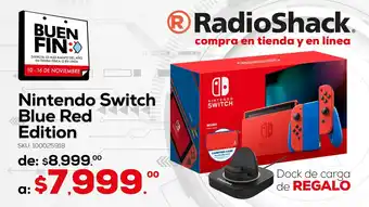 RadioShack Nintendo Switch Blue Red Edition oferta