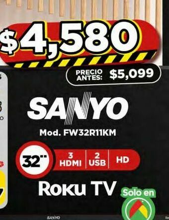 Bodega Aurrerá Smart tv sanyo oferta