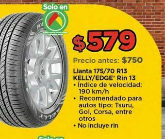 Bodega Aurrerá Llantas oferta