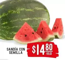 Soriana Híper Sandía con semilla oferta