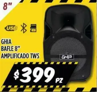 Mi Tienda del Ahorro Ghia Bafle 8" Amplificado TWS oferta