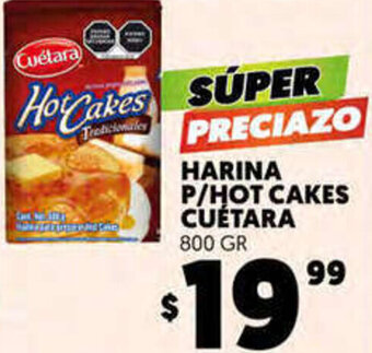 Merco harina P/Hot Cakes Cuétara 800gr oferta