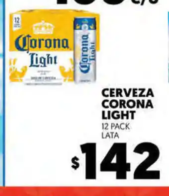 Cerveza Corona Light 12 Pack Lata
