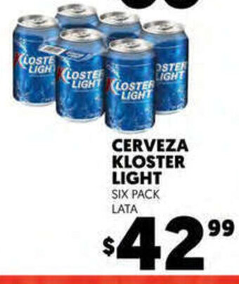 Merco Cerveza Kloster Light Six Pack Lata oferta