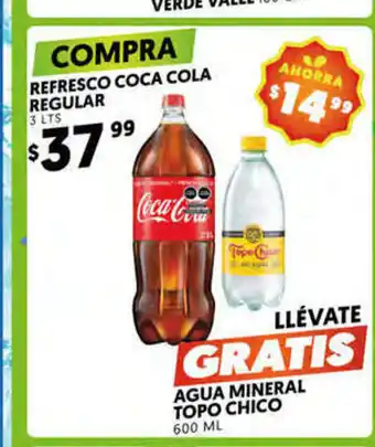 Merco Refresco Coca Cola Regular 3 Lts oferta