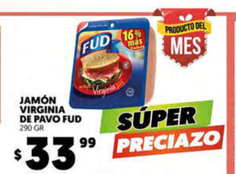 Merco Jamon Virginia de Pavo FUD 290gr oferta