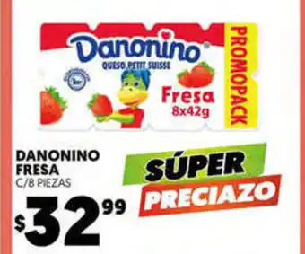 Merco Danonino Fresa C/8 Piezas oferta