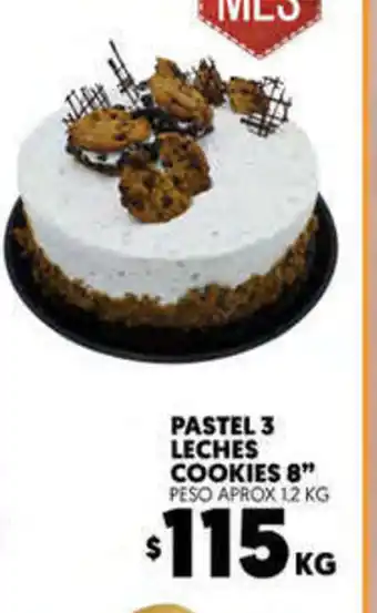 Merco Pastel 3 Leches Cookies 8" oferta