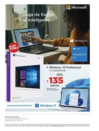 CT Computadoras y Tecnología Windows 10 Profesional CT: SOFMSF5290 oferta