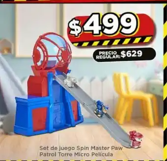 Set de Juego Spin Master Paw Patrol Torre Micro Pelicula